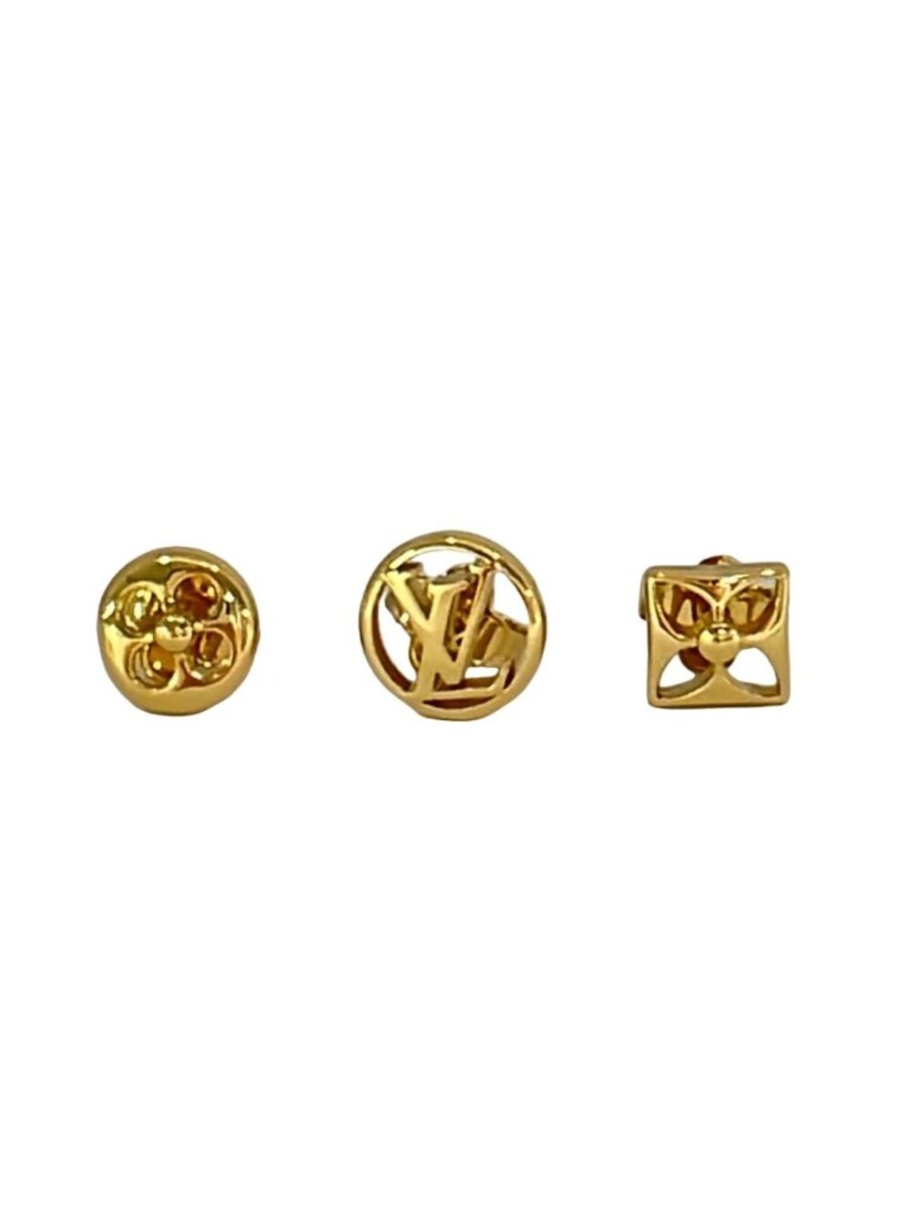 Louis Vuitton Earrings Crazy in Lock Gold